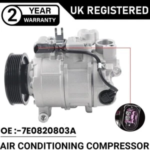 A/C COMPRESSOR FOR VW TRANSPORTER CARAVELLE 7E 7H 7F 7J 09-15 2.0 TDI 7E0820803A - Picture 1 of 14