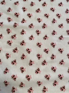 Baby By Margery Ellen Pink White Pink Bee Cotton Blanket EUC - Picture 1 of 5