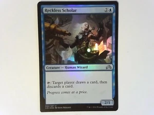 Foil Reckless Scholar Shadows over Innistrad - Magic the Gathering MTG - Blue - Picture 1 of 2