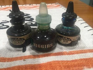 Lot 3 Vintage Bottles~ 2 Craftint - 1 Higgins Full Bottles - Picture 1 of 6