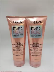 LOT OF 2 !! L'Oreal Paris EverPure Sulfate Free Bond Repair Color Care Shampoo - Picture 1 of 2