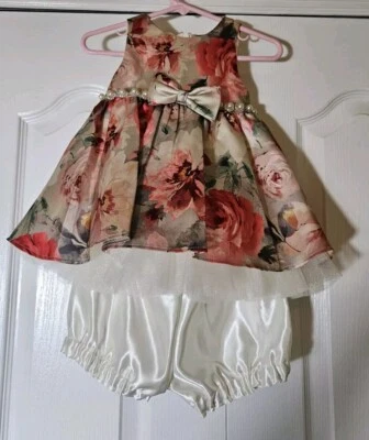 Vestido Formal Princesa Alta Costura Infantil Niña Talla 18 M ¡Hermoso! Foto 1 de 4