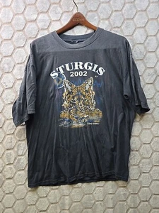 Vintage Sturgis Bike Week Shirt Size XL Wolf 2002 SD - Foto 1 di 6