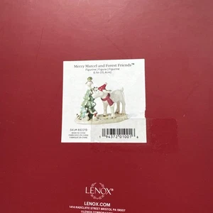 Lenox Merry Marcel Moose Forest Friends Estatuilla de Navidad Escultura Nueva en Caja - Imagen 1 de 4
