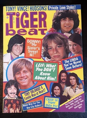 Tiger Beat Magazine Nov 1975 Cher Tony Orlando John Travolta  Leif - Image 1 of 4
