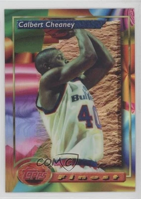 1993-94 Topps Finest Refractor Calbert Cheaney #84 Rookie RC - Image 1 of 2