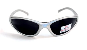 NWT Vintage 90's Oval Polycarbonate 8C Sporty Sunglasses (S. Silver) - Picture 1 of 5