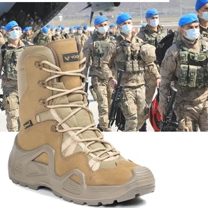 Tactical Combat Boots-Anti-Slip, Zippered, Dual-Density Sole - Picture 1 of 6
