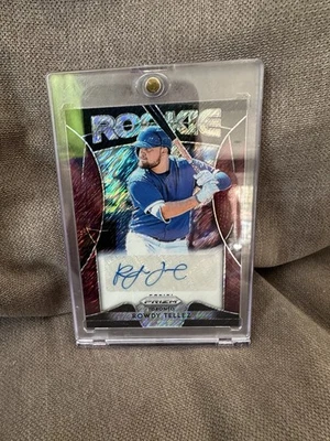 2019 Panini Prizm Rookie Autograph Rowdy Tellez Burgundy Shimmer Prizm /25  - Image 1 of 2