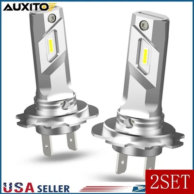 H7 LED Headlight Bulb Kit High or Low Beam 6500K Super White 40000LM Lights 4x D - Image 1 of 4