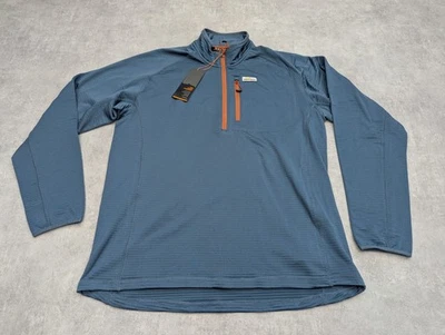 Orvis Polar Para Hombres L Sudadera Pullover Pesca 1/4 Cremallera Herradura Colinas Rejilla Top Foto 1 de 4