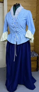 Versandfertig Kolonial 18. Jahrhundert Outfit Büste 36 Saum 38 - Bild 1 von 5