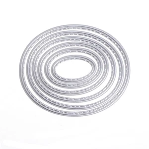 Oval Metal Cutting Dies Stencils DIY Scrapbook Album Paper Card Embossing Craft - Picture 1 of 8