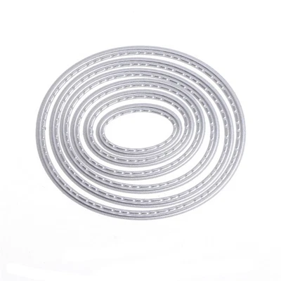 Oval Metal Cutting Dies Stencils DIY Scrapbook Album Paper Card Embossing Craft - Image 1 of 4