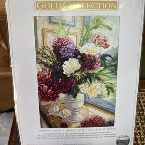 Counted Cross Stitch Kit Dimensions Gold Collection Summer Bouquet #70-35328 - Picture 1 of 3