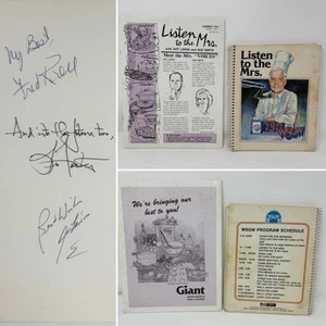 2 LISTEN TO THE MISSES Cookbooks Cook Books RADIO STATION WSGW Saginaw MI Signed - Bild 1 von 7