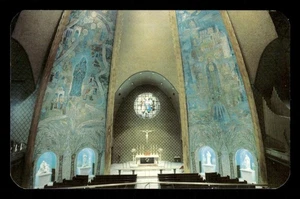 Saint Mary's College Notre Dame, IN Nave of the Church Loretto divided back - Picture 1 of 2