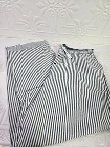 Pigiama donna Victorias Secret rosa verde a righe pantalone lounge gamba larga XL nuovo con etichette - Foto 1 di 14