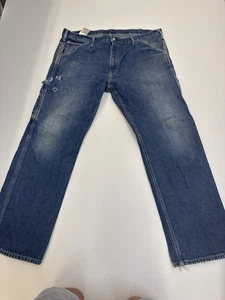 Levi’s Blue Denim Jeans Herren W38 L32 Distressed Ripped Workwear Grunge Vintage - Bild 1 von 7