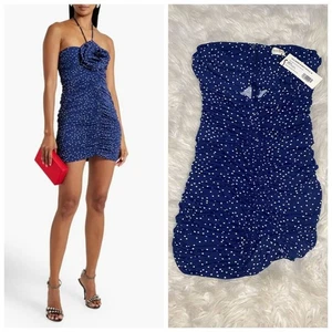 MAGDA BUTRYM Polka dot ruched halterneck mini dress - Picture 1 of 7