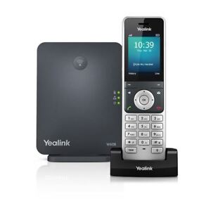 Yealink W60P 8 Line DECT HD IP Cordless Color Phone w Base Station