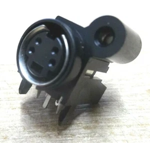 10x  4 pin mini DIN chassis sockets YKF51-5630N AKP1238-B - Picture 1 of 6