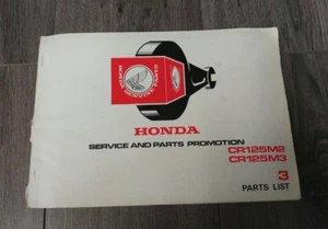 USED HONDA CR125M2 / M3 PARTS LIST 134002/3 - Picture 1 of 4
