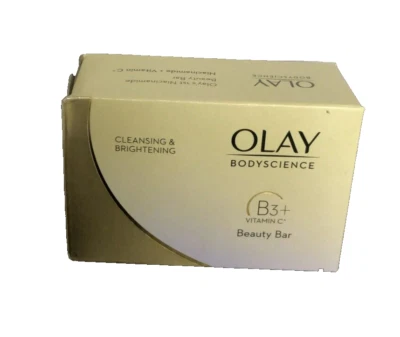 OLAY BodyScience Barra de Belleza Limpiadora e Iluminadora con B3 + Vitamina C, Paquete de 8 Foto 1 de 3