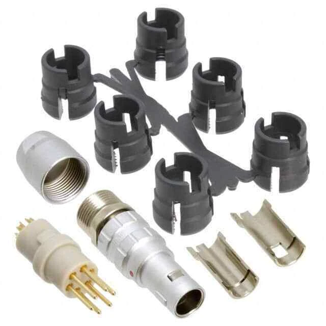 CONN PLUG MALE 6POS SOLDER CUP - Image 1 of 1