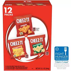 Cheez-It Variety Pack Cheese Crackers, Baked Snack Crackers, 12 Count - Picture 1 of 8