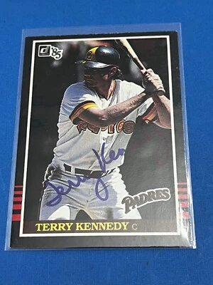 1985 Donruss Terry Kennedy #429 - San Diego Padres - Autographed Auto Signed - Image 1 of 4
