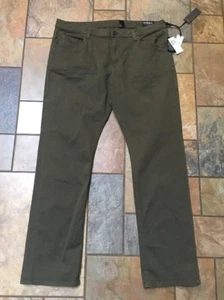 Nwts!!! Mens Buffalo David Bitton Evan Slim Green Jeans Sz 40 Inseam 32 Msrp 119 - Picture 1 of 5