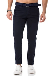 Redbridge Herren Chino Hose mit Gürtel Chinohose Basic Herrenhose Slim Stretch - Bild 1 von 85