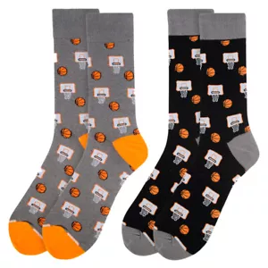 Calzini basket unisex taglia 10-13 scarpa uomo 6-12,5 scarpa donna 10-13 nero grigio - Foto 1 di 8