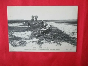 CPA WW1 FELDZUG VON 1914 KAMPFINFANTERIE SCHÜTZEN MIT SCHUTZLINIE - Bild 1 von 2