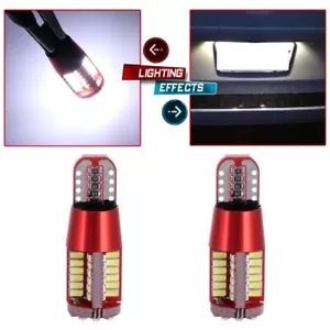 2pc Super Bright White T10/T15 Canbus 57SMD Led Backup Reserve Light Bulb W5W - Picture 1 of 13