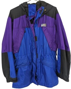 Sierra Designs Woman's Size 12 Vintage Purple Blue Color Block Gortex Ski Jacket - Picture 1 of 17