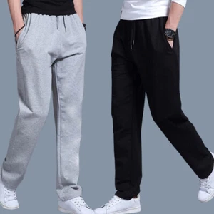 Herren Trainingsanzug Sport Fitnessstudio lose Passform Jogginghose Trainingshose Jogginghose - Bild 1 von 12