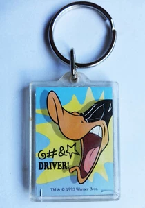 Daffy Duck Key Ring Vintage Crystal Craft Australia 1990's - Picture 1 of 1