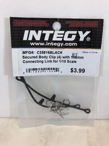 Integy C25816BLACK Body Clip Retainer Black  1/10 Scale - Picture 1 of 1