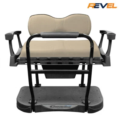 Club Car DS Golf Cart Rear Flip Seat Kit, MadJax Genesis 250 Buff Rear Flip Seat Foto 1 de 3