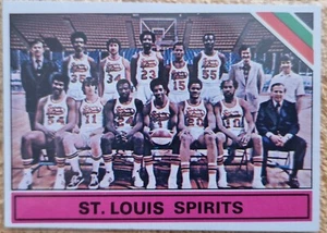 Top Rar 1975 Topps Basketball ABA St. Louis Spirits Checklist #326 - Bild 1 von 2