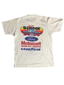 VTG Bob Glidden Team Racing Shirt - SIGNED By Bob,Mellissa, & Rusty Glidden 🔥 - Picture 1 of 6