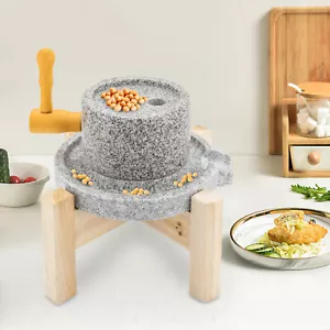 Mulino manuale in pietra querna per cereali di sesamo riso grano soia - Foto 1 di 21