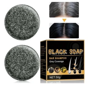 2 Pcs Gray Hair Reverse Bar, Mane Gray Reverse Bar, Hair Darken Bar Soap - Picture 1 of 8