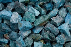 11 lbs Blue Apatite Rough Stones - Natural Crystal Mineral Specimens Tumbling - Picture 1 of 8
