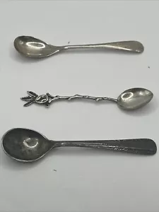 Mismatched Sterling Silver Spoons Lot Of 3 - Picture 1 of 9