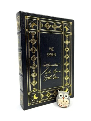 EASTON PRESS We Seven Carpenter Cooper John Glenn SIGNED Leather Astronauts NASA Foto 1 de 4