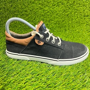 Sperry Top Sider SP Ollie Boys Size 5Y Black Brown White Athletic Shoes Sneakers - Picture 1 of 11