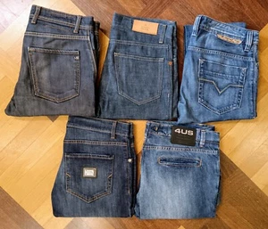 JEANS BLU UOMO 4 PEZZI TAGLIA 46 Diesel - M.Rebecchi - C.Paciotti - Picture 1 of 14